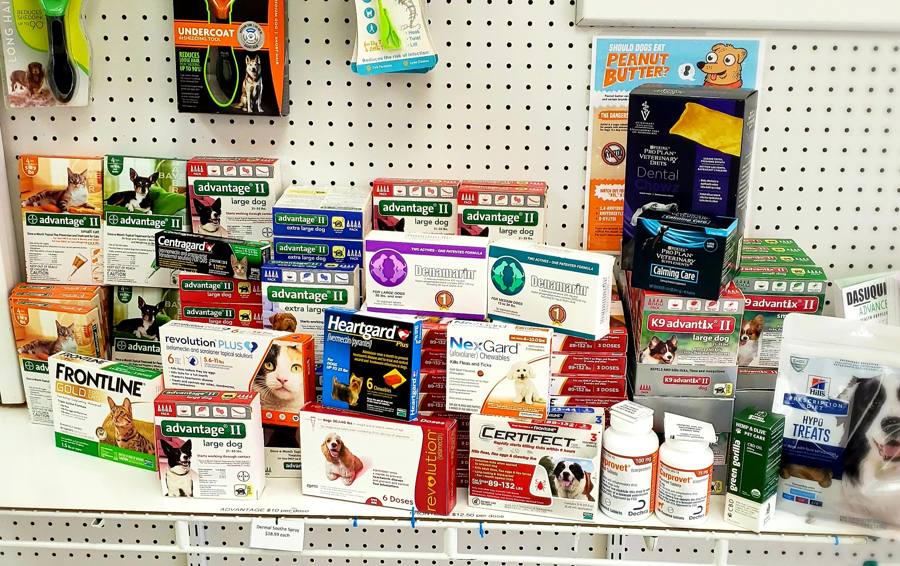 Flea, tick and heartworm products at TAGS