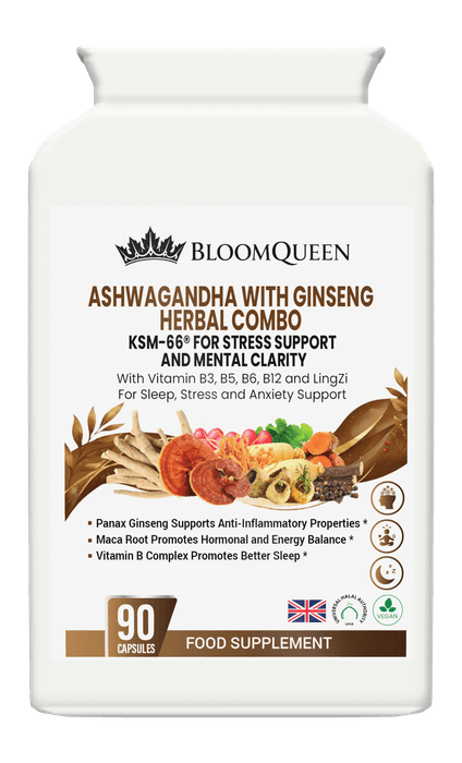 Ashwagandha with Ginseng, front of the bottle
