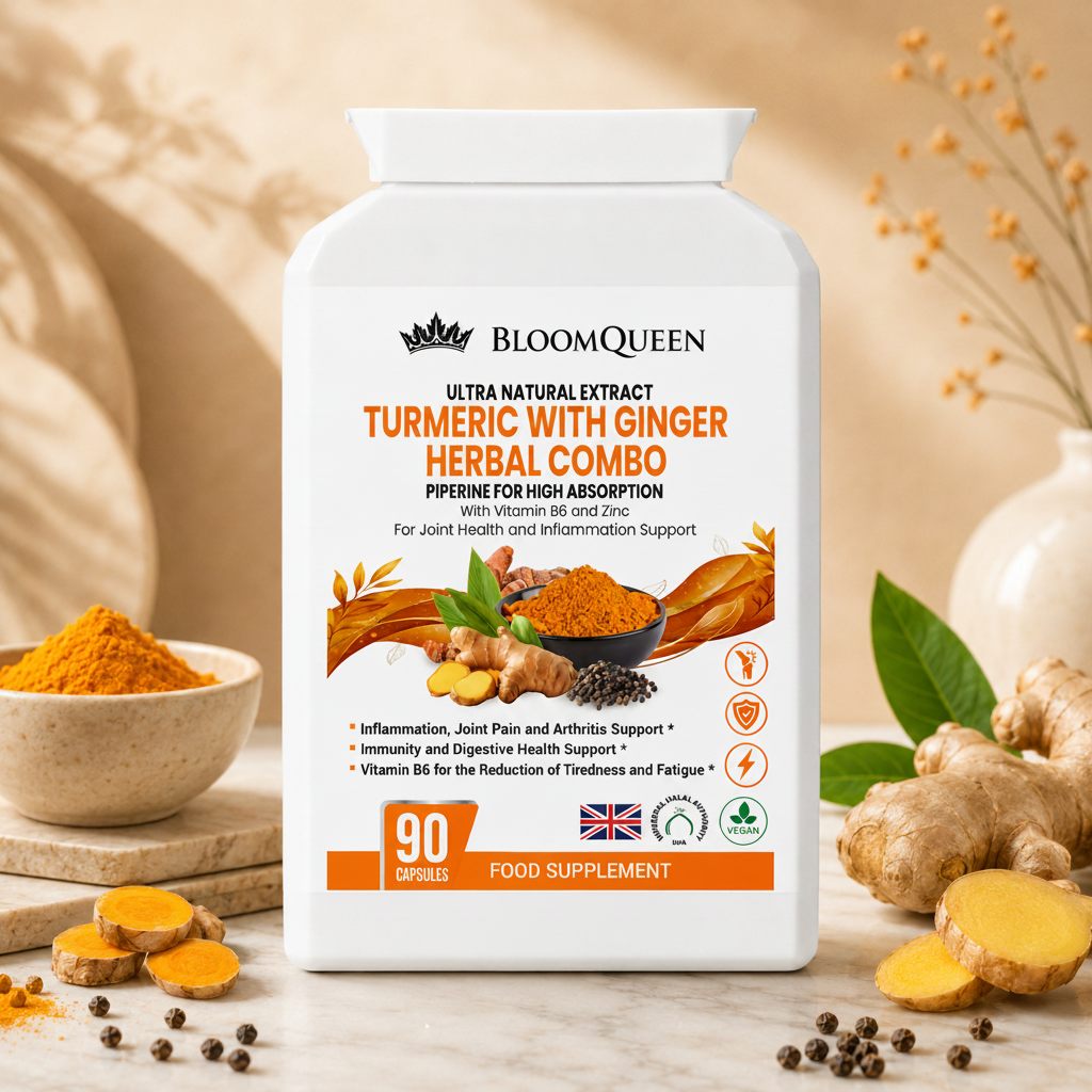 BloomQueen Turmeric on bedside table