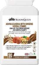 BloomQueen Ashwagandha with Ginseng Herbal Combo