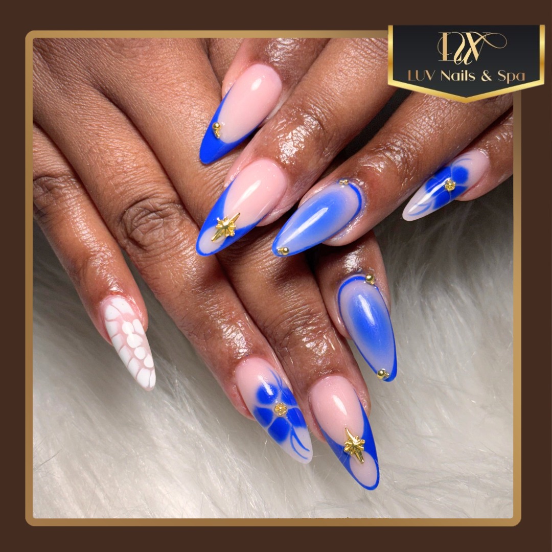 Gel-X extensions custom set Bellflower