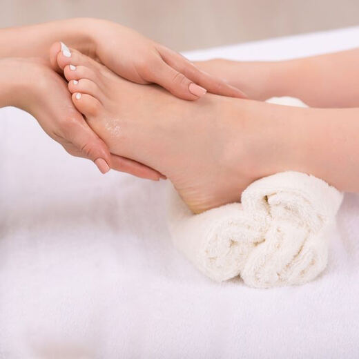 24K Gold Anti-Aging Pedicure at Luv Nails & Spa Bellflower