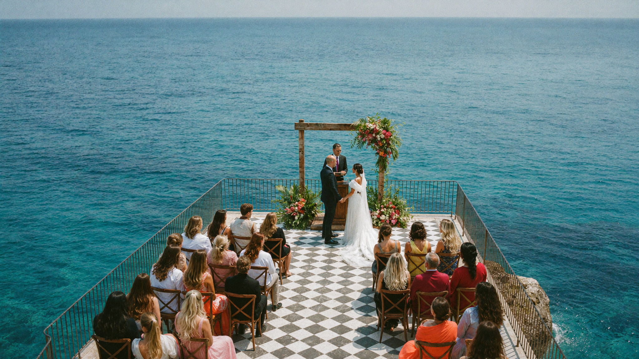 Amalfi Coast and Positano -- cliff-side wedding photography at the right hour