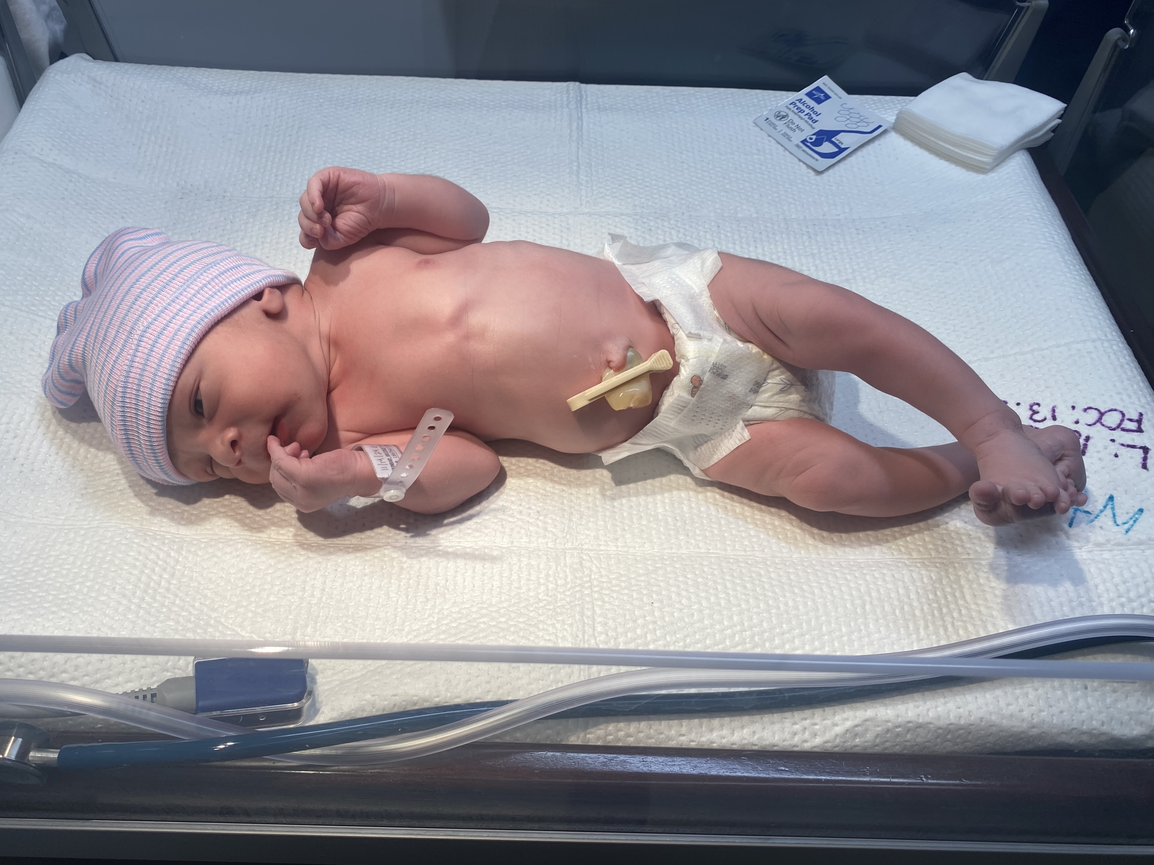 Maverick Dunbar as a newborn