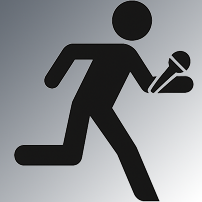 Piktogram_Mann mit Mikrofon