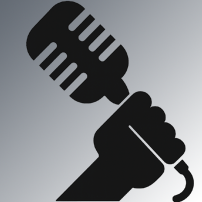 Piktogram_Hand mit Mikrofon