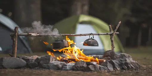 RELAXING BY THE FIRE