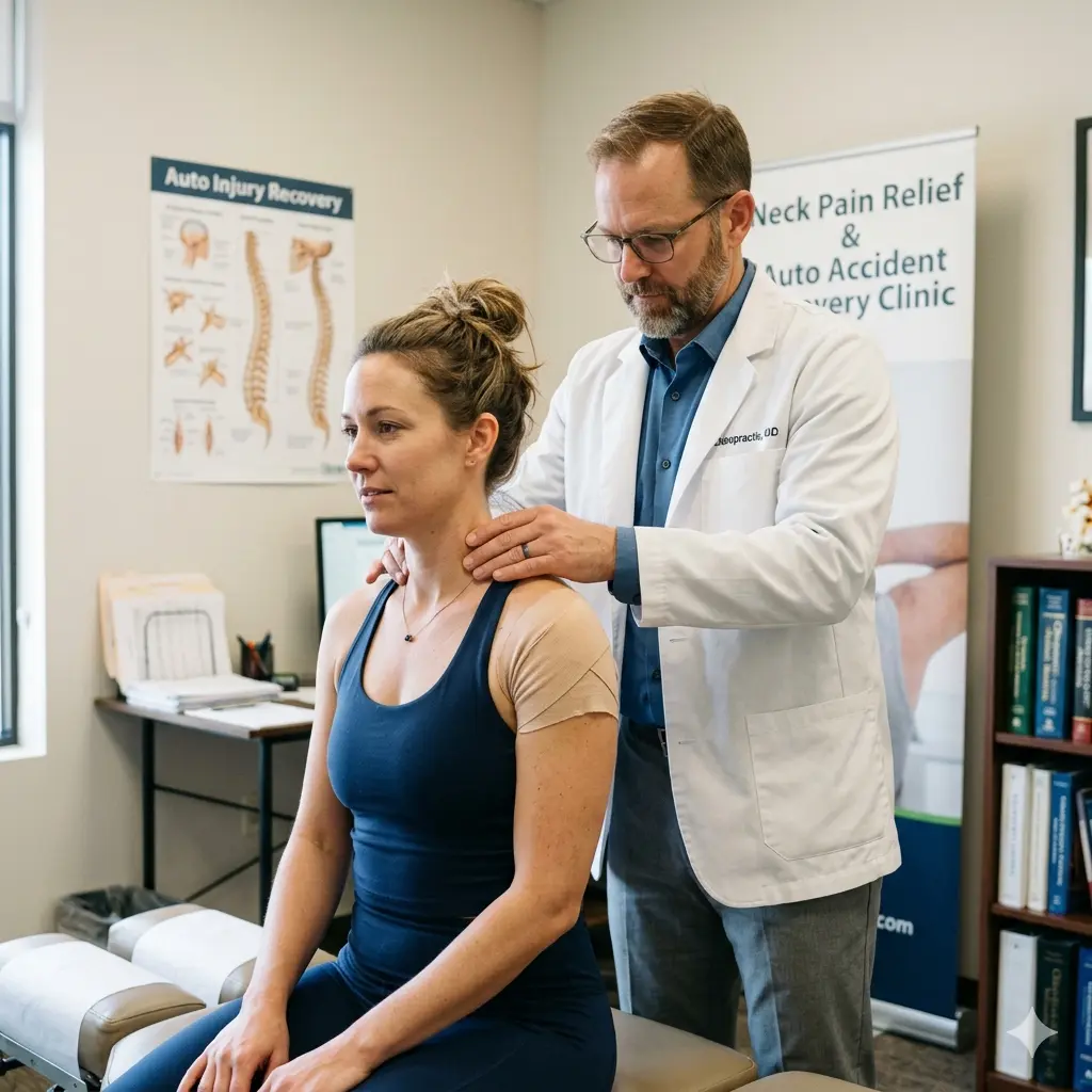 Non-surgical therapies used to support whiplash recovery at Absolute Integrative Physical Medicine