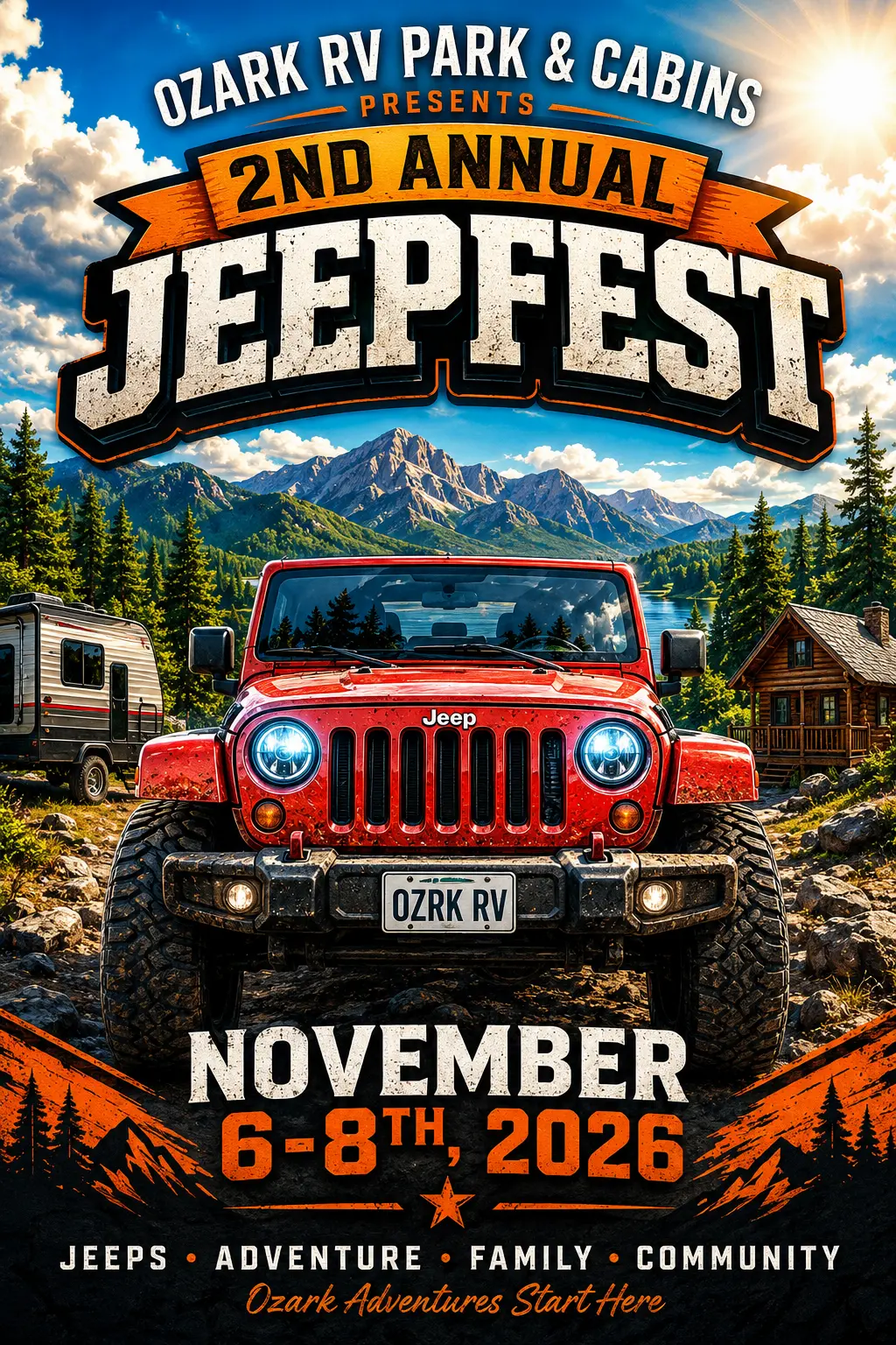 Jeep Fest lodging at Ozark RV Park