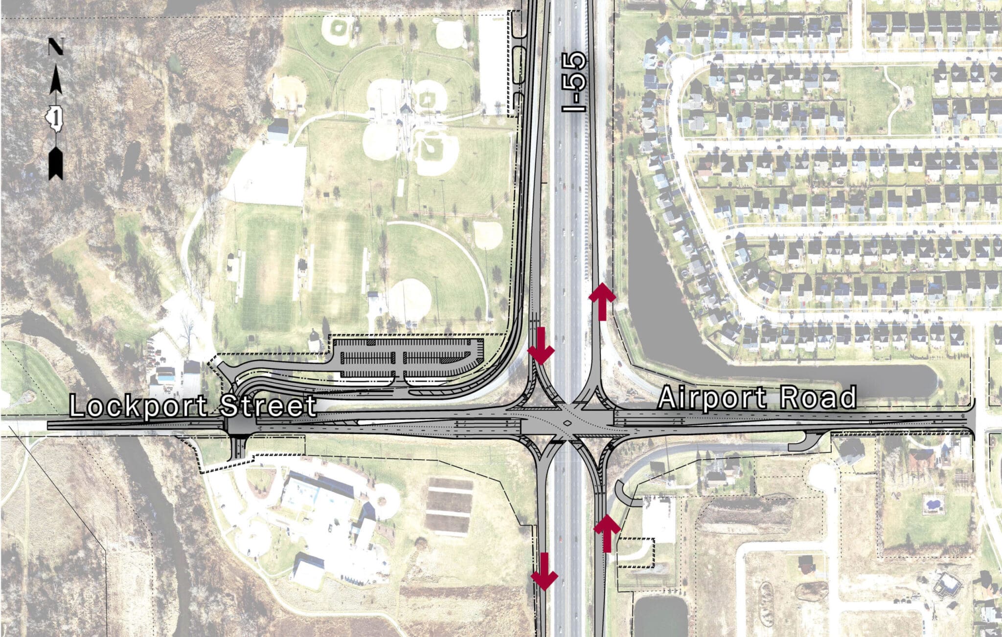 Proposed I-55 Construction Map