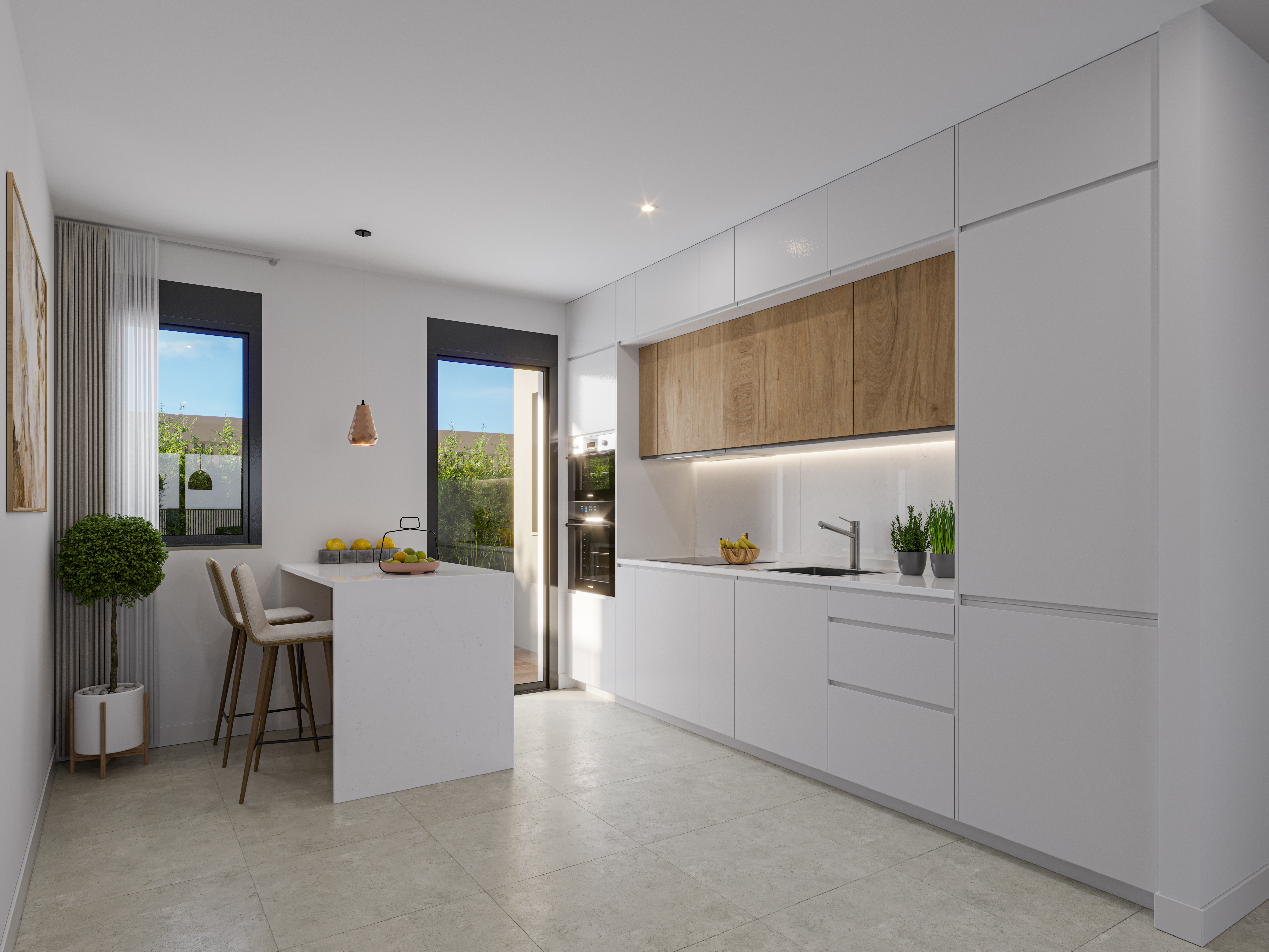 Kitchen at L.A. Beach Living 3 Bed, Los Narejos, Los Alcázares, Murcia