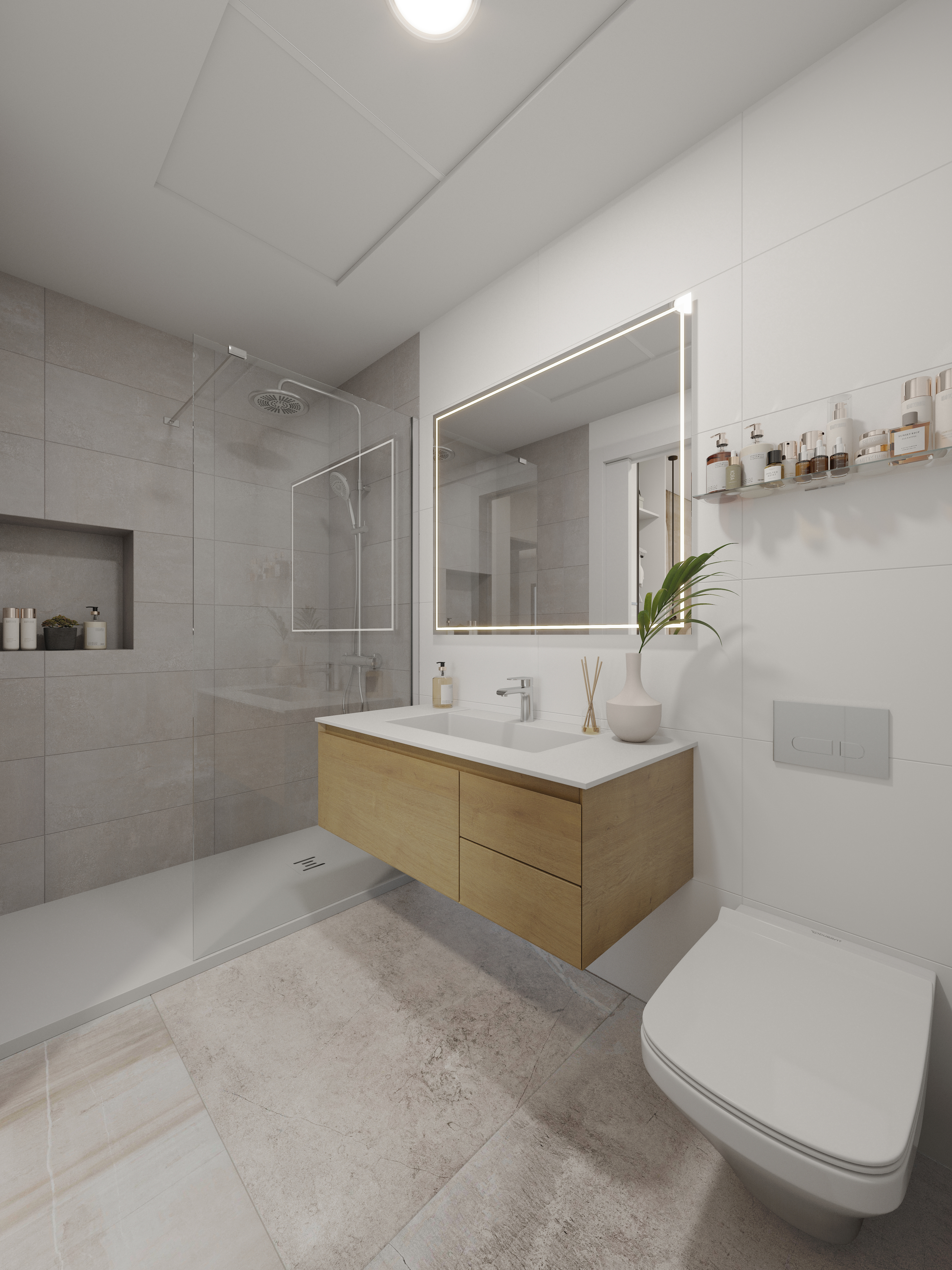 Bathroom at L.A. Beach Villas – 3 Bedroom Detached Villa, Los Narejos, Los Alcázares, Murcia