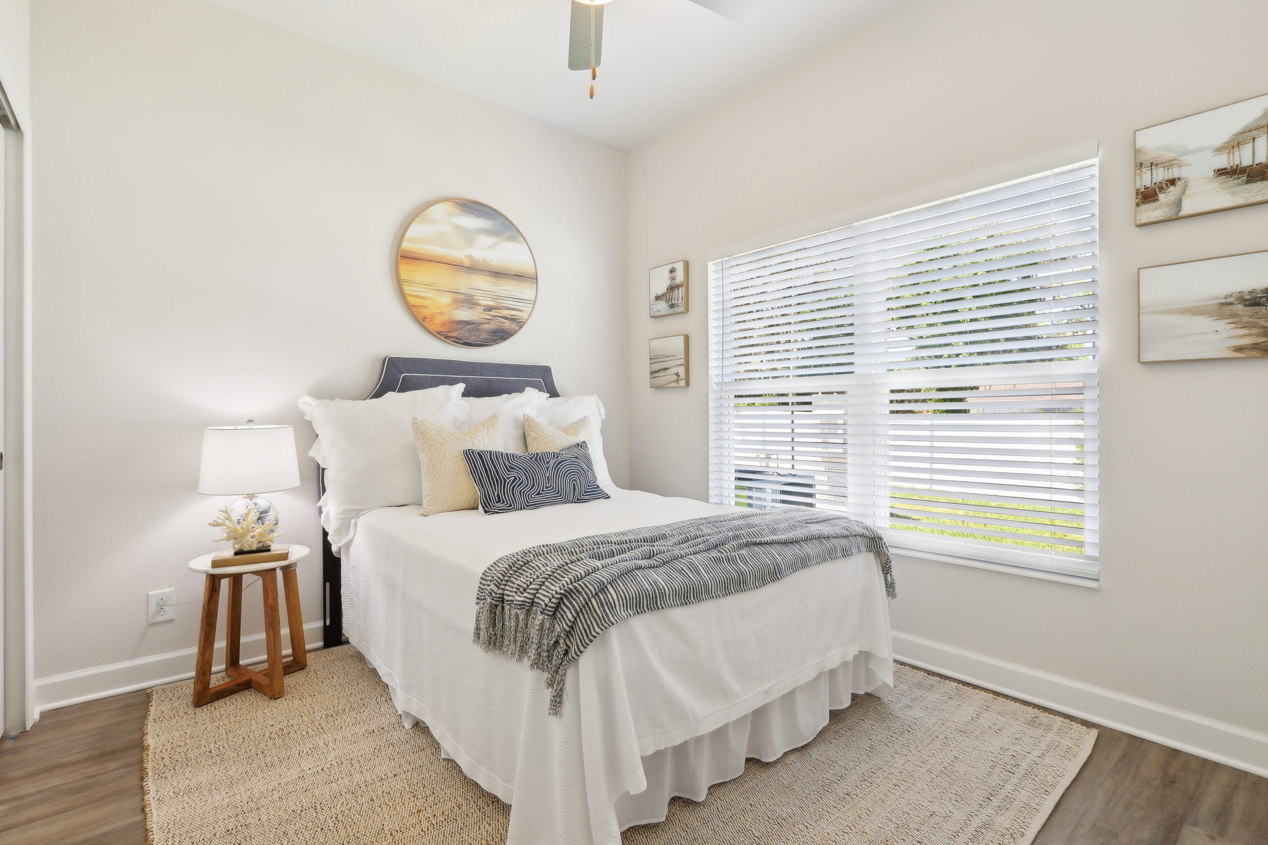 Bedroom with coastal decor