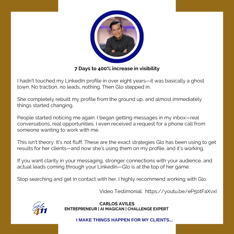 Glo Studio Marketing client testimonial 2
