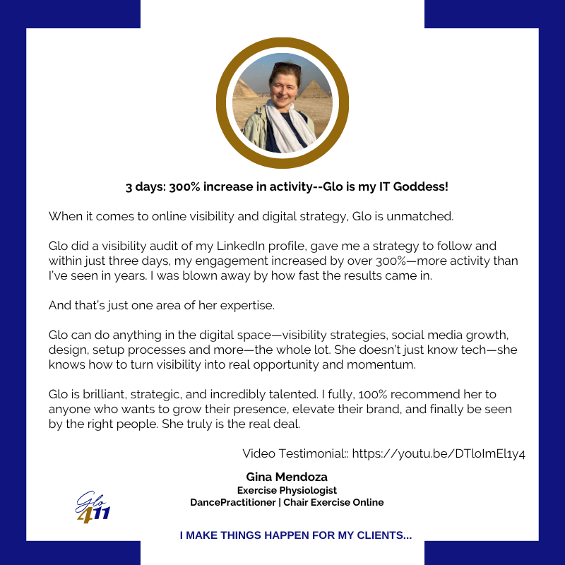 Glo Studio Marketing client testimonial 4