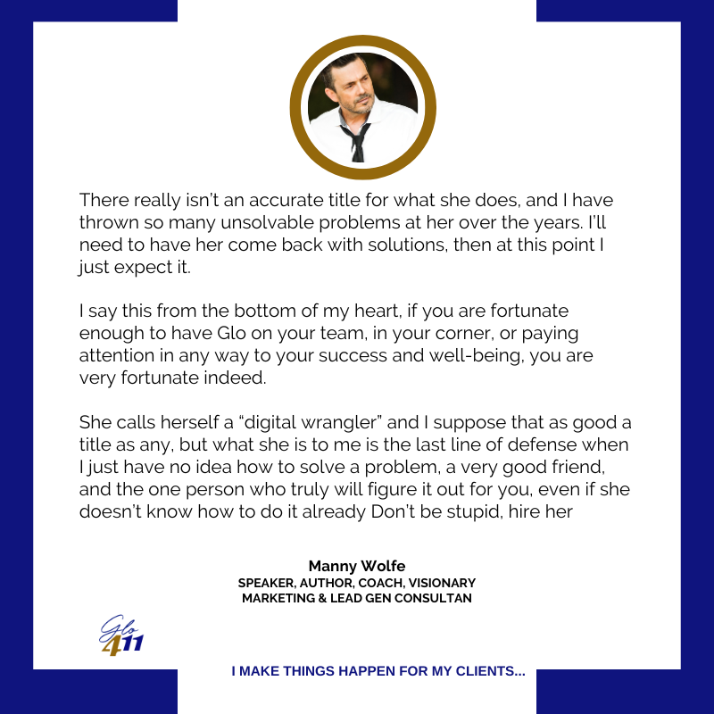 Glo Studio Marketing client testimonial 13