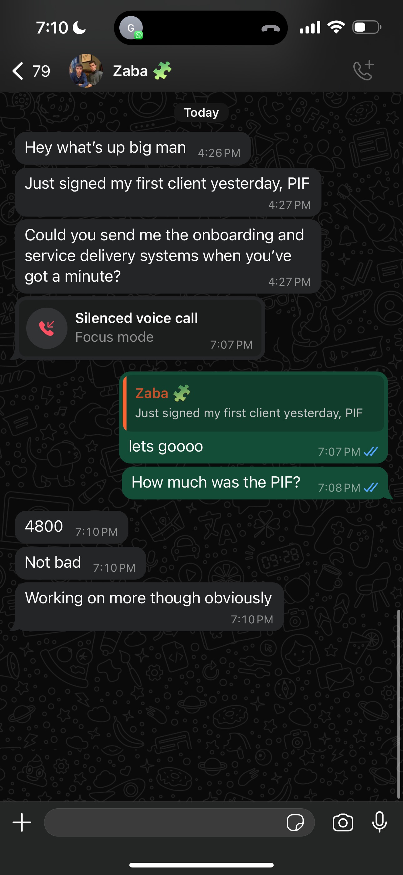 Client result 124