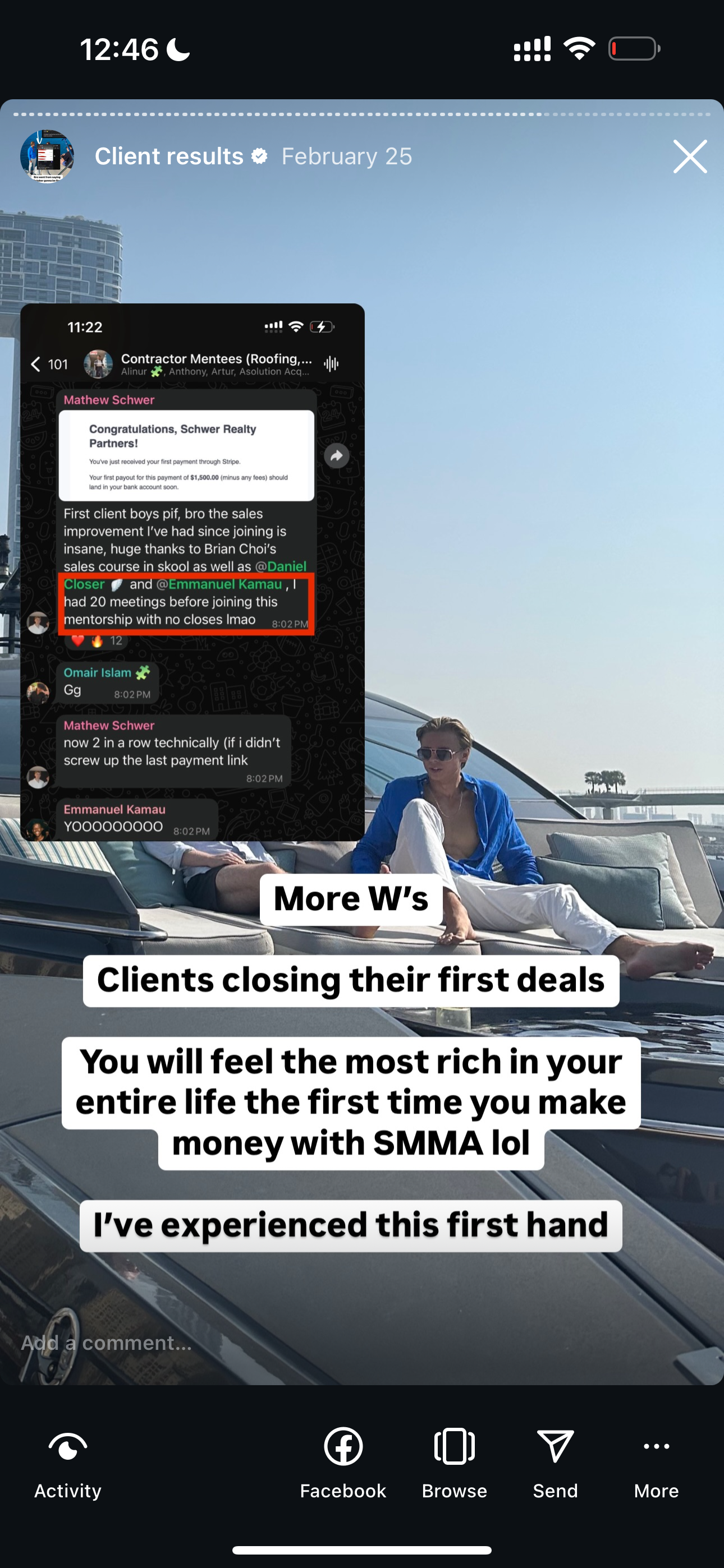Client result 55