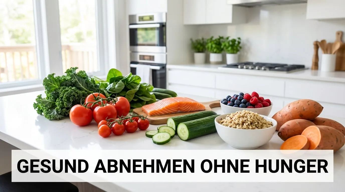 Gesund abnehmen ohne Hunger - Frische gesunde Lebensmittel