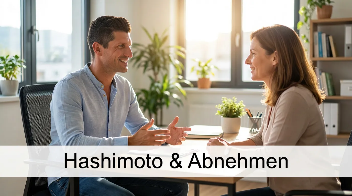 Abnehmcoach Frank bei Beratung mit Klientin zum Thema Hashimoto und Abnehmen