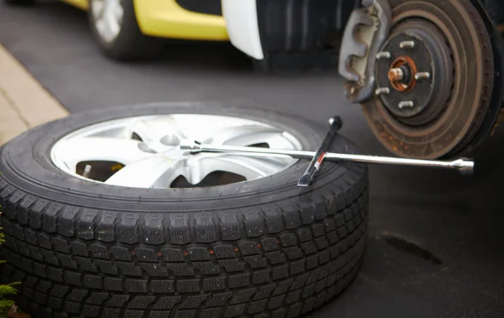 Flat tire change