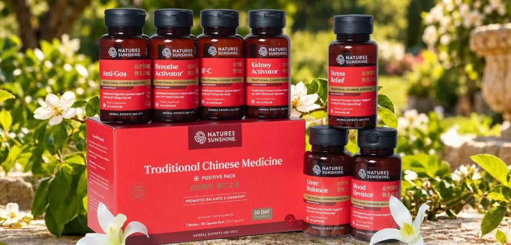 TCM Positive Pack: seven TCM formula bottles and box