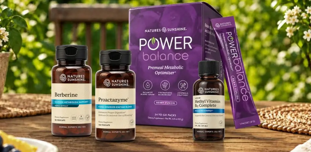 Metabolic Wellness Pack: Berberine, Proactazyme, Power Balance and Methyl B-12 Complete