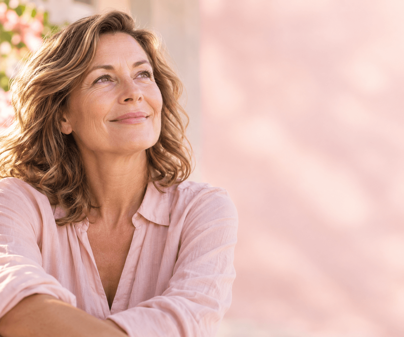 Hopeful menopause care portrait