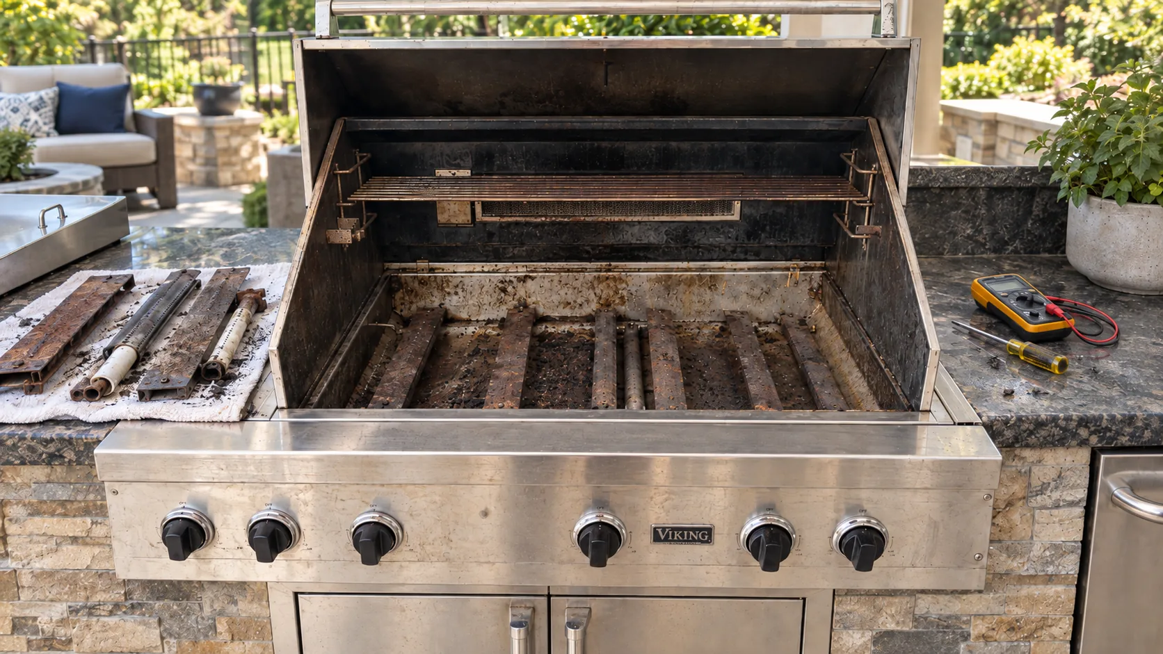 Severely Corroded Burners / Uneven Heat