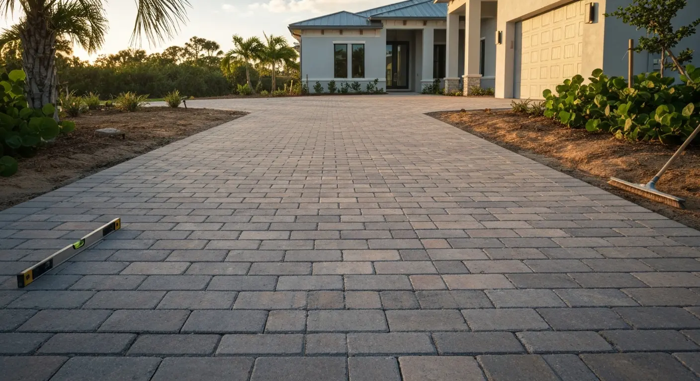 Paver driveway