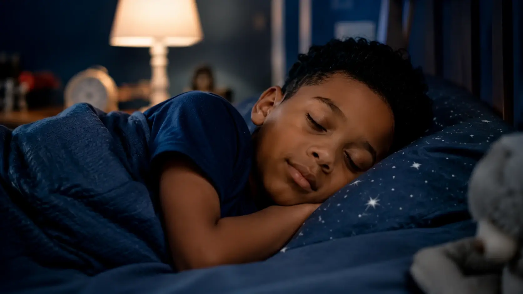 Child sleeping peacefully, representing the improved sleep quality and restoration that neurofeedback therapy at Harper MD in Weston FL supports for children and teens with sleep regulation difficulties