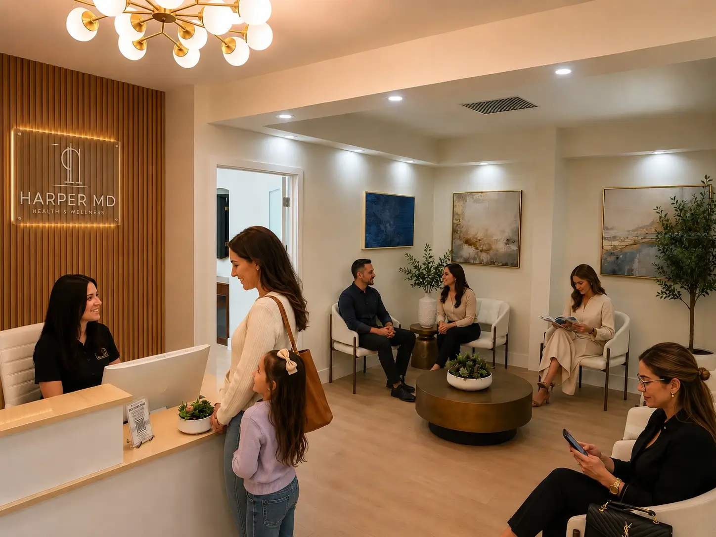 Harper MD Health & Wellness clinic interior, Weston FL