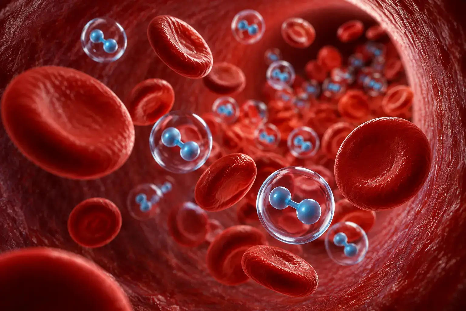 Illustration of oxygenated blood supporting cellular oxygen delivery, representing a mechanism associated with EBOO ozone therapy at Harper MD in Weston FL Illustration of oxygenated blood supporting cellular oxygen delivery, representing a mechanism associated with EBOO ozone therapy at Harper MD in Weston FL