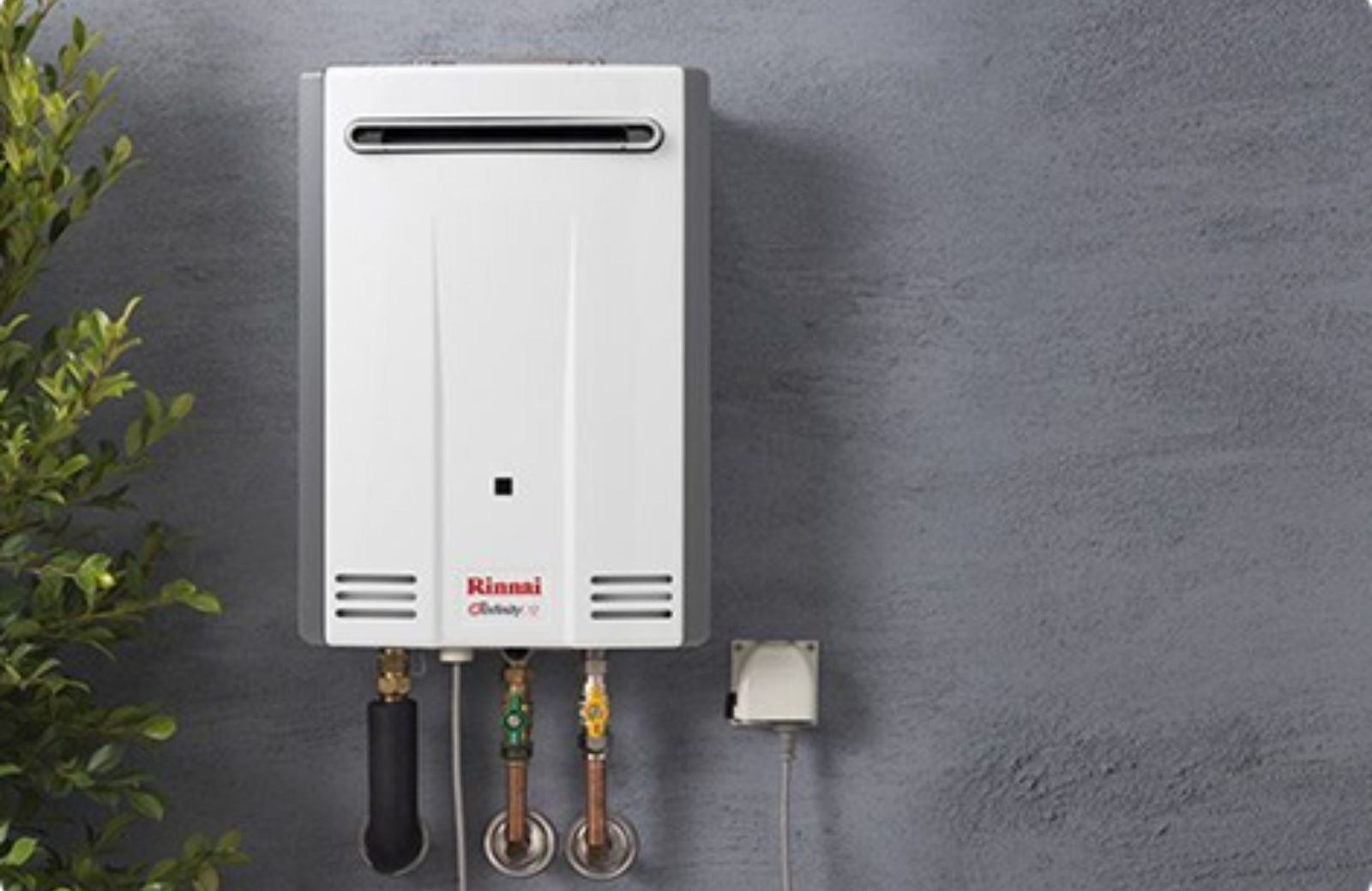Modern Tankless Water Heater Installation on Wall