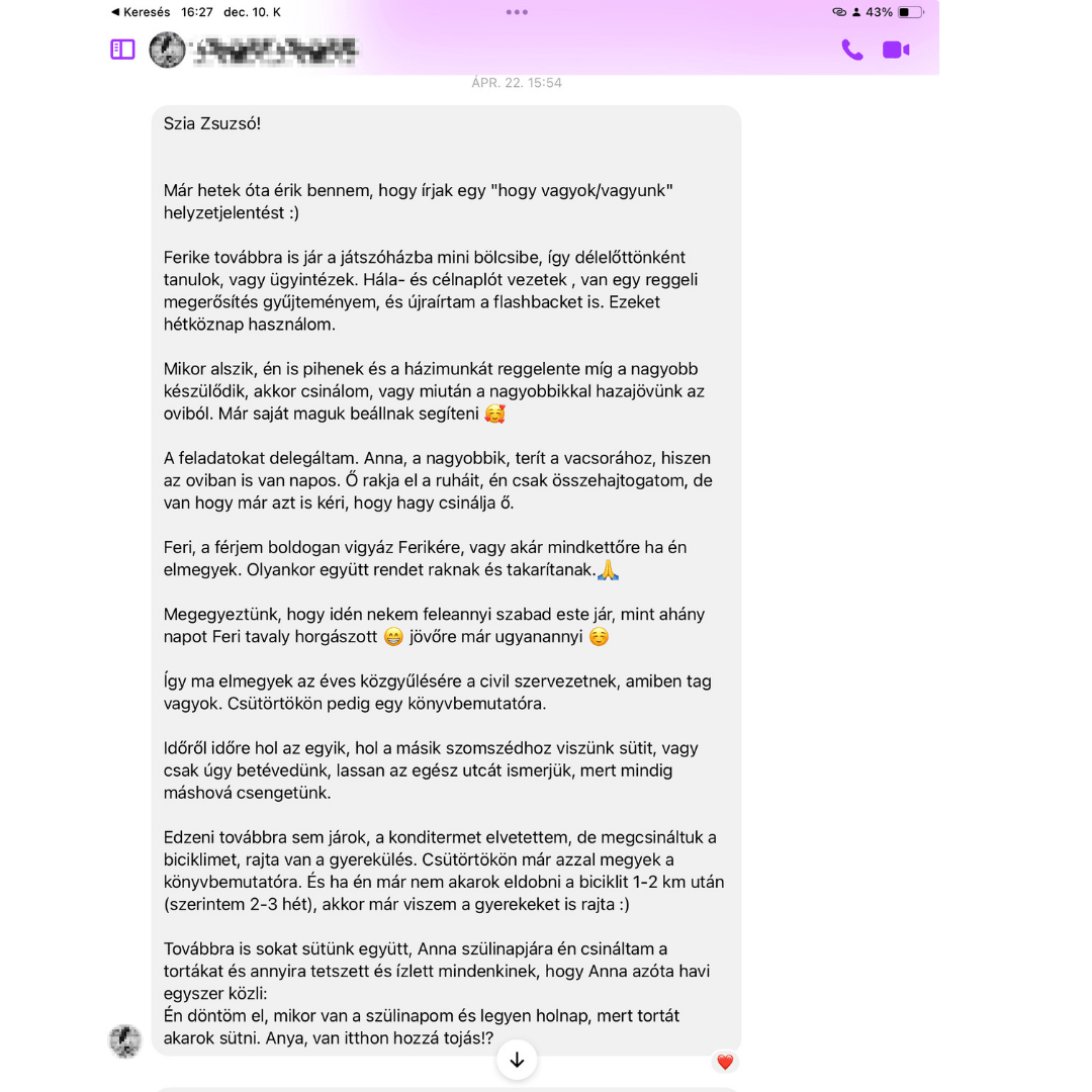 Írott visszajelzés 3