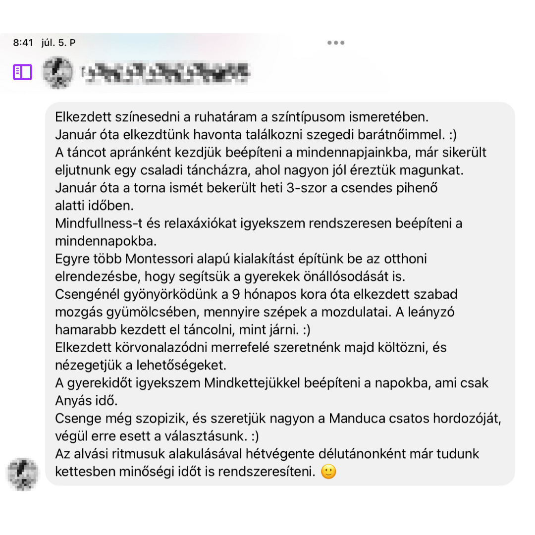 Írott visszajelzés 6