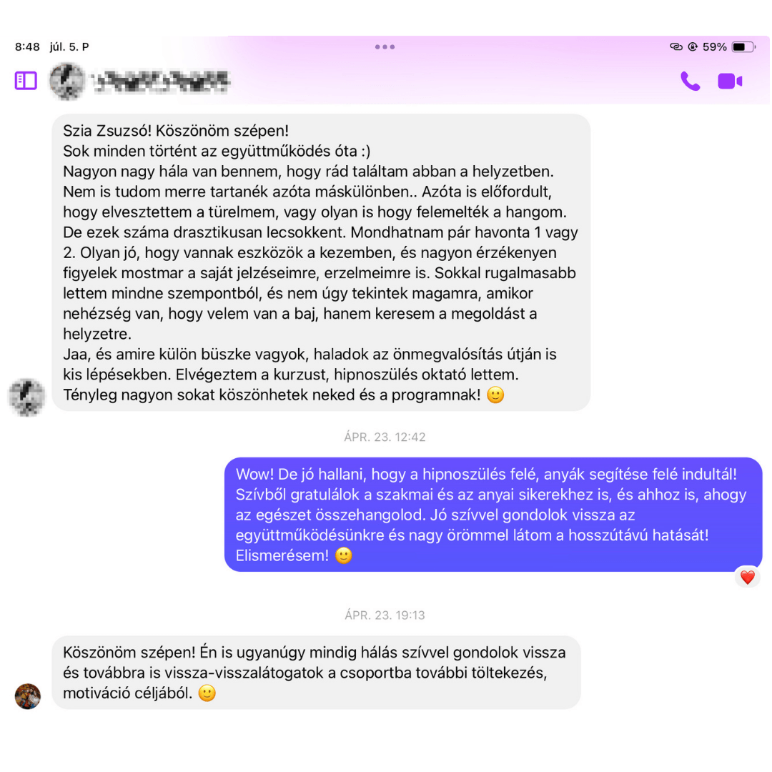 Írott visszajelzés 2