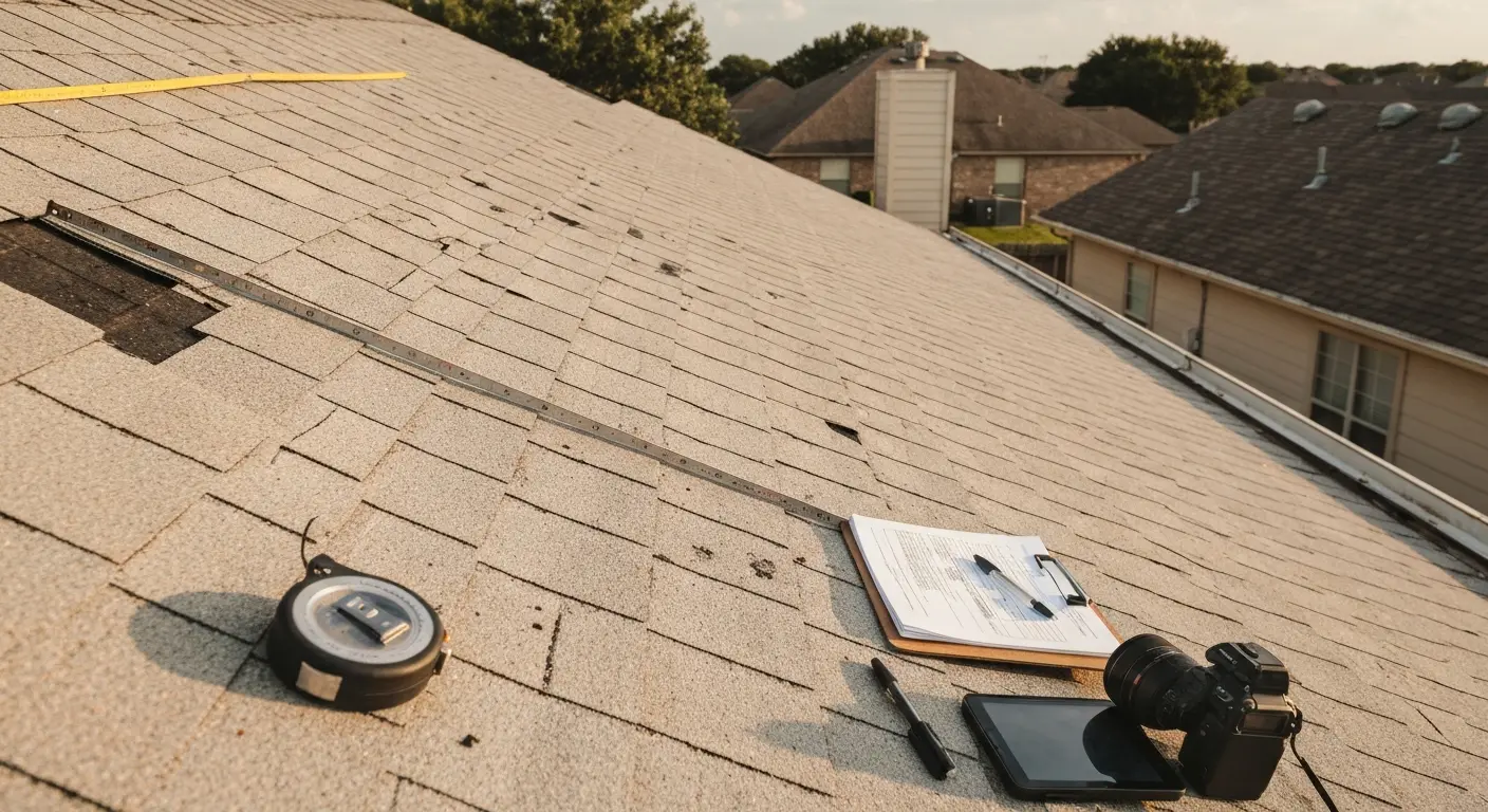 Storm damage roof repair