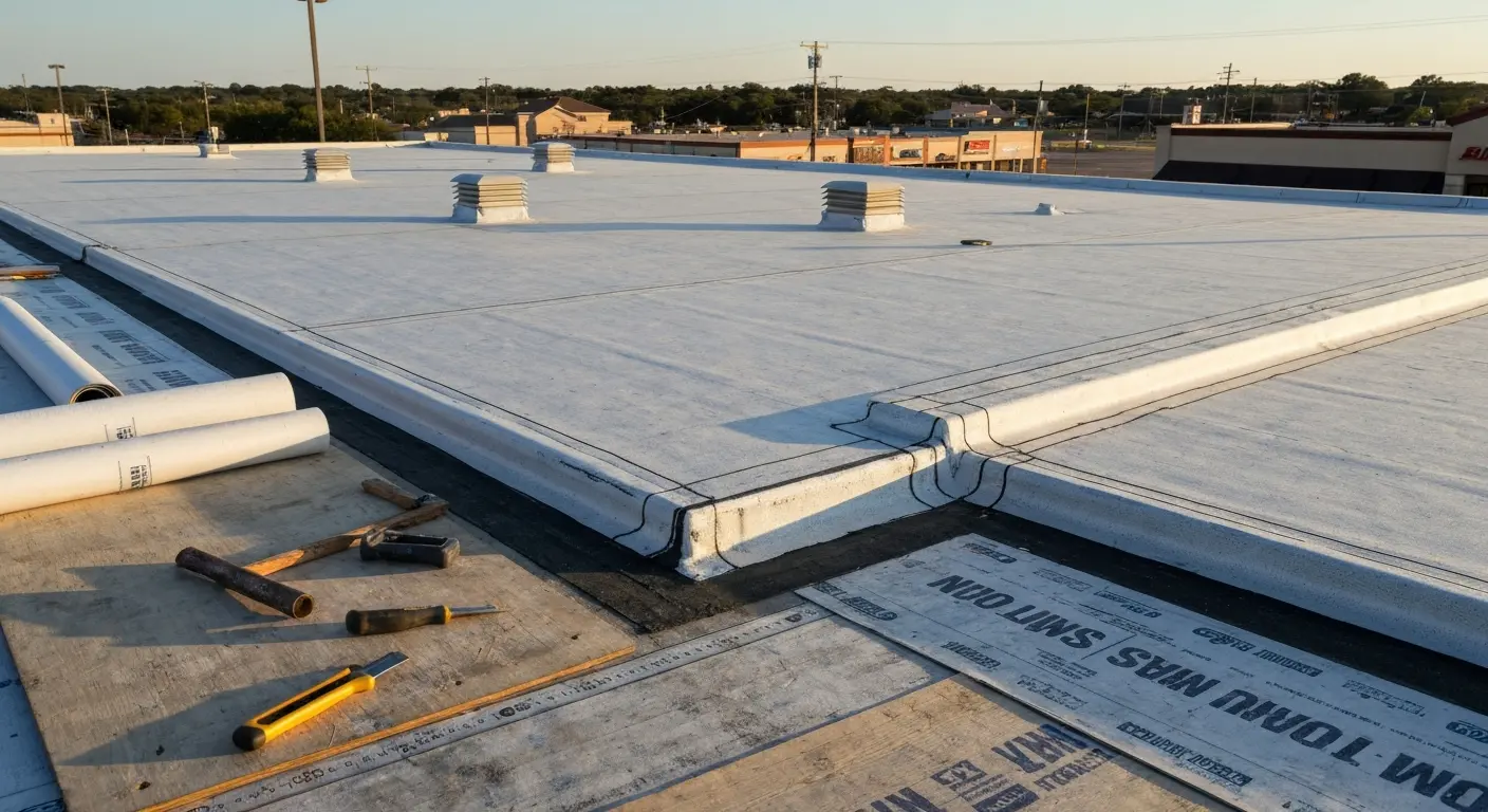 Commercial roof service