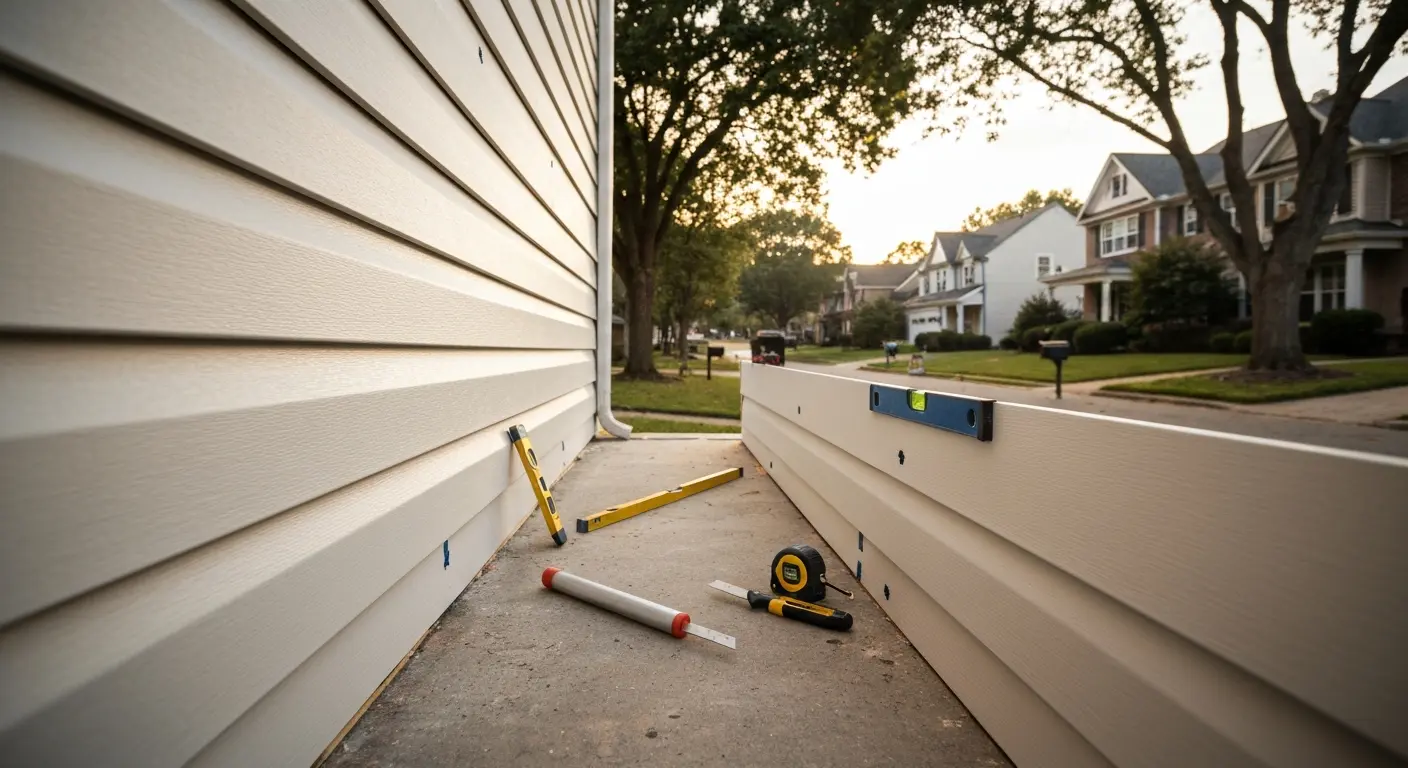 Siding contractor work in Arlington