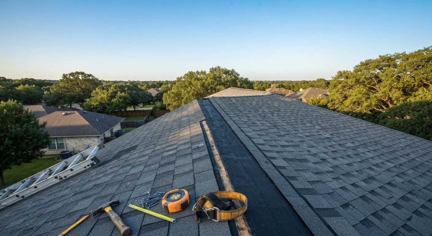 Storm damage roof repair