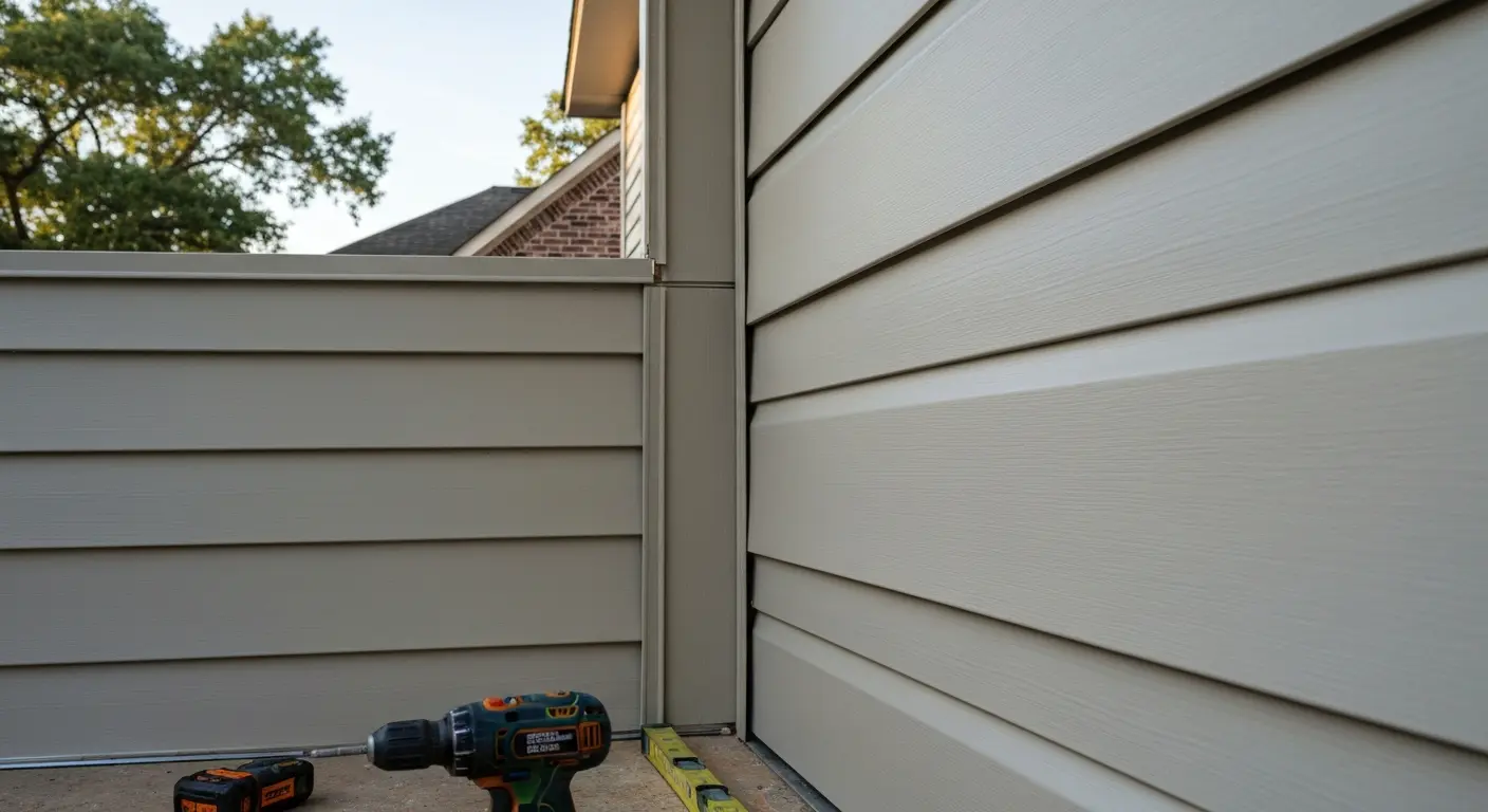 Siding repair work