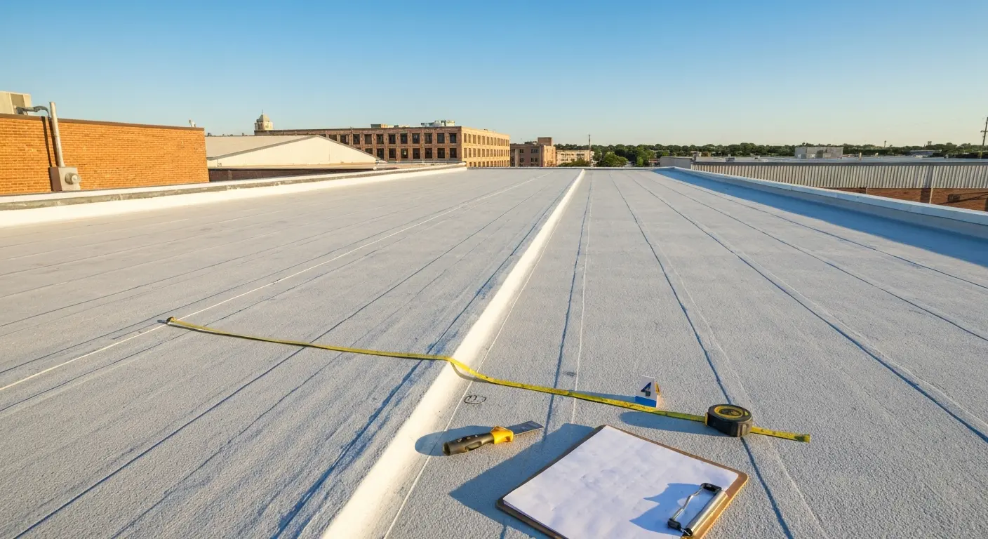 Commercial roof work