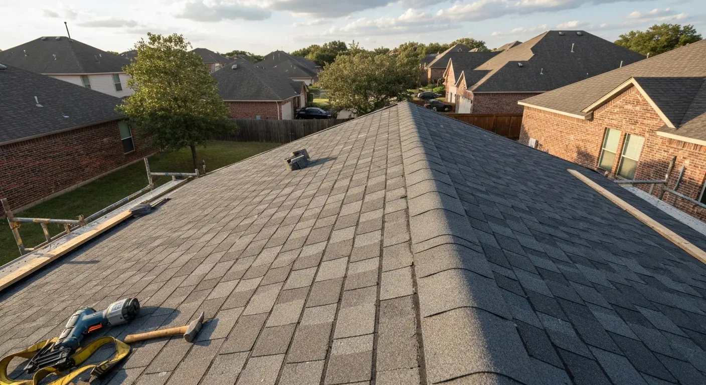 Storm damage roof repair DeSoto Texas