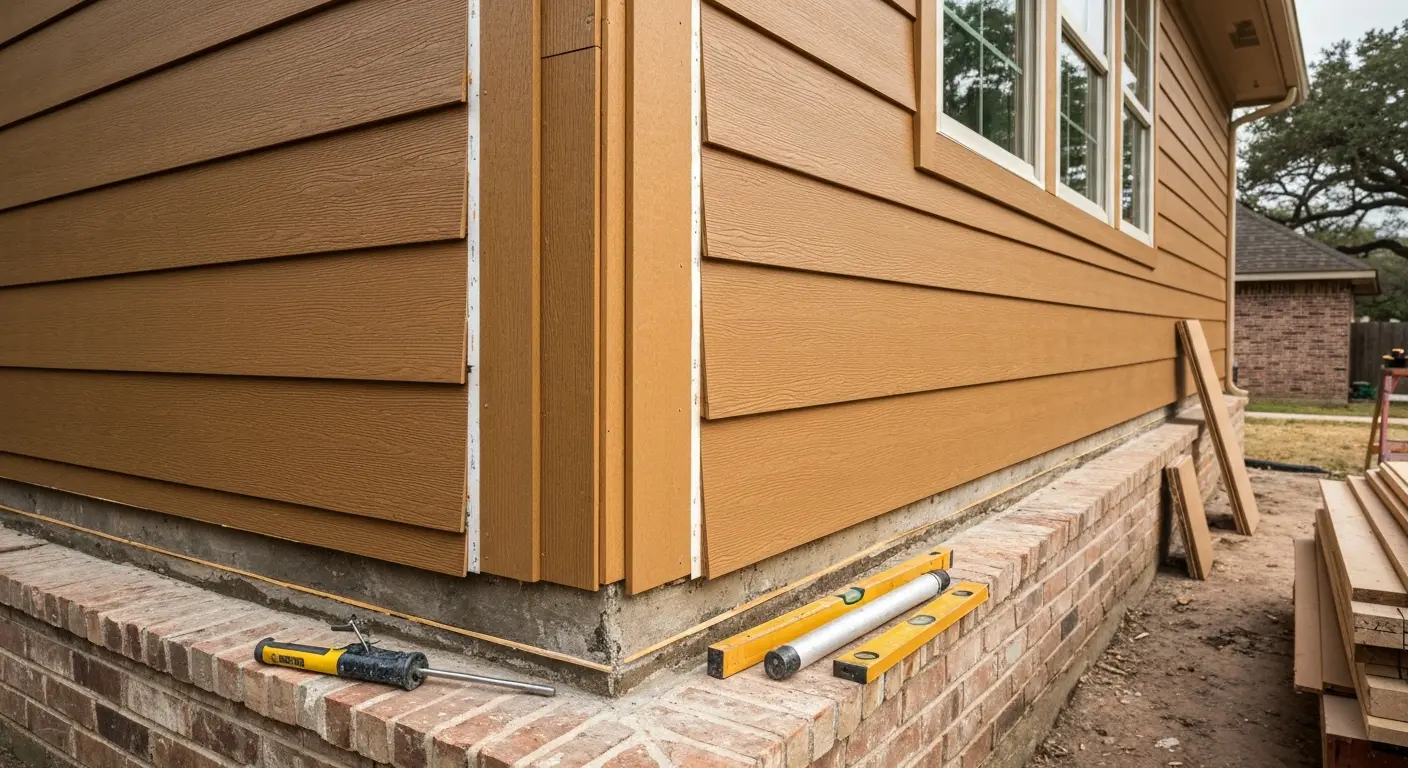 Fiber cement siding installation