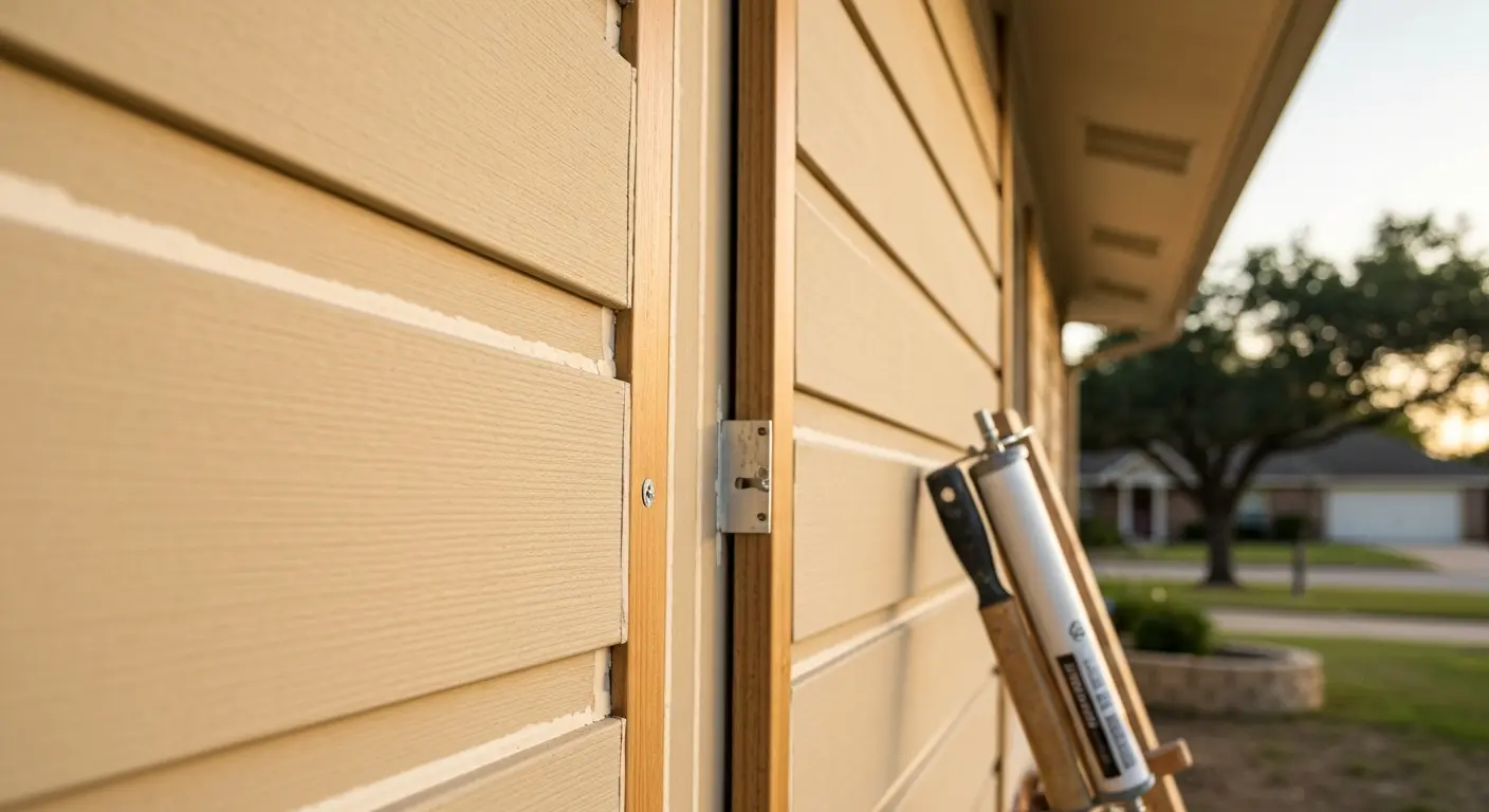 Fiber cement siding repair