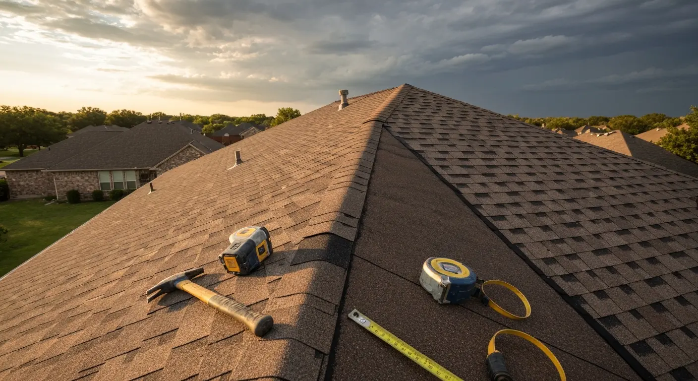 Hail damage roof repair