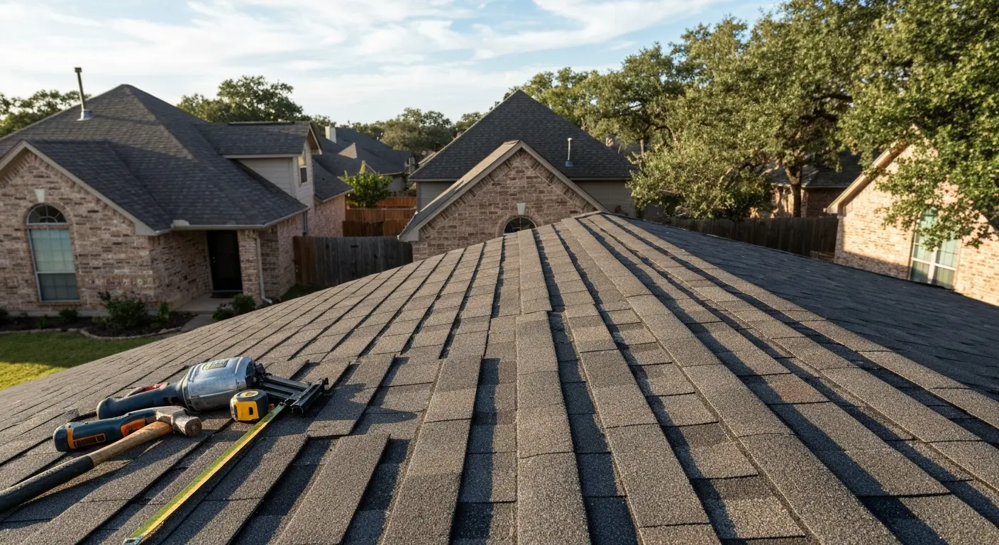 Storm damage roof repair