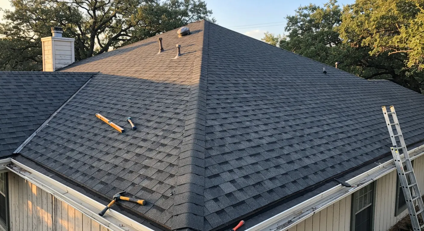Residential roof installation