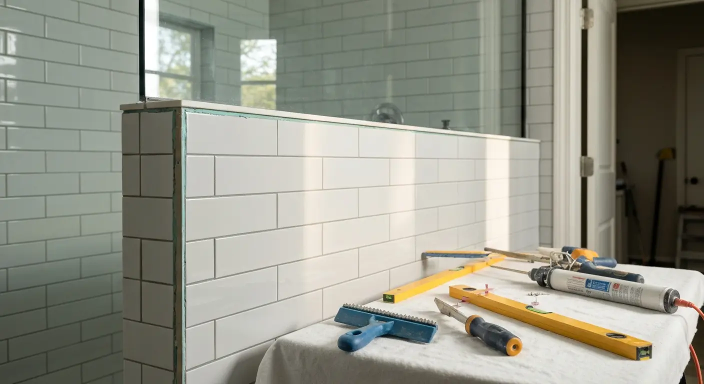 Tile shower renovation